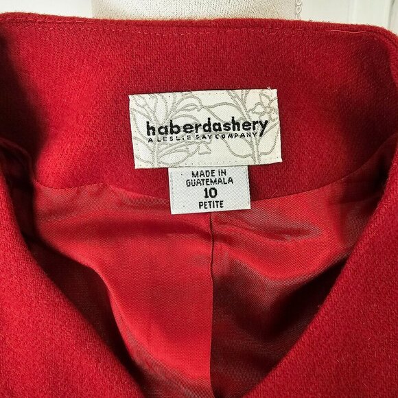 Red Vintage Haberdashery Two Piece Suit - Picture 2 of 7